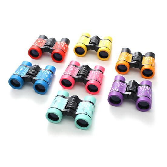 Kids Binoculars Cognitive Ability Anti Slip Vibrant Color High-Resolution Small Telescope Toy