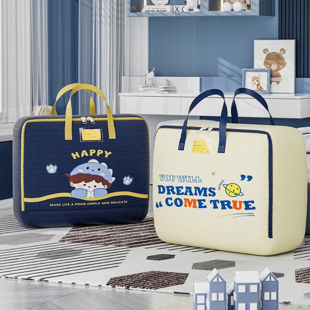 

Zipper Kindergarten Quilt Storage Bag Foldable Children Quilt Finishing Bag Closet