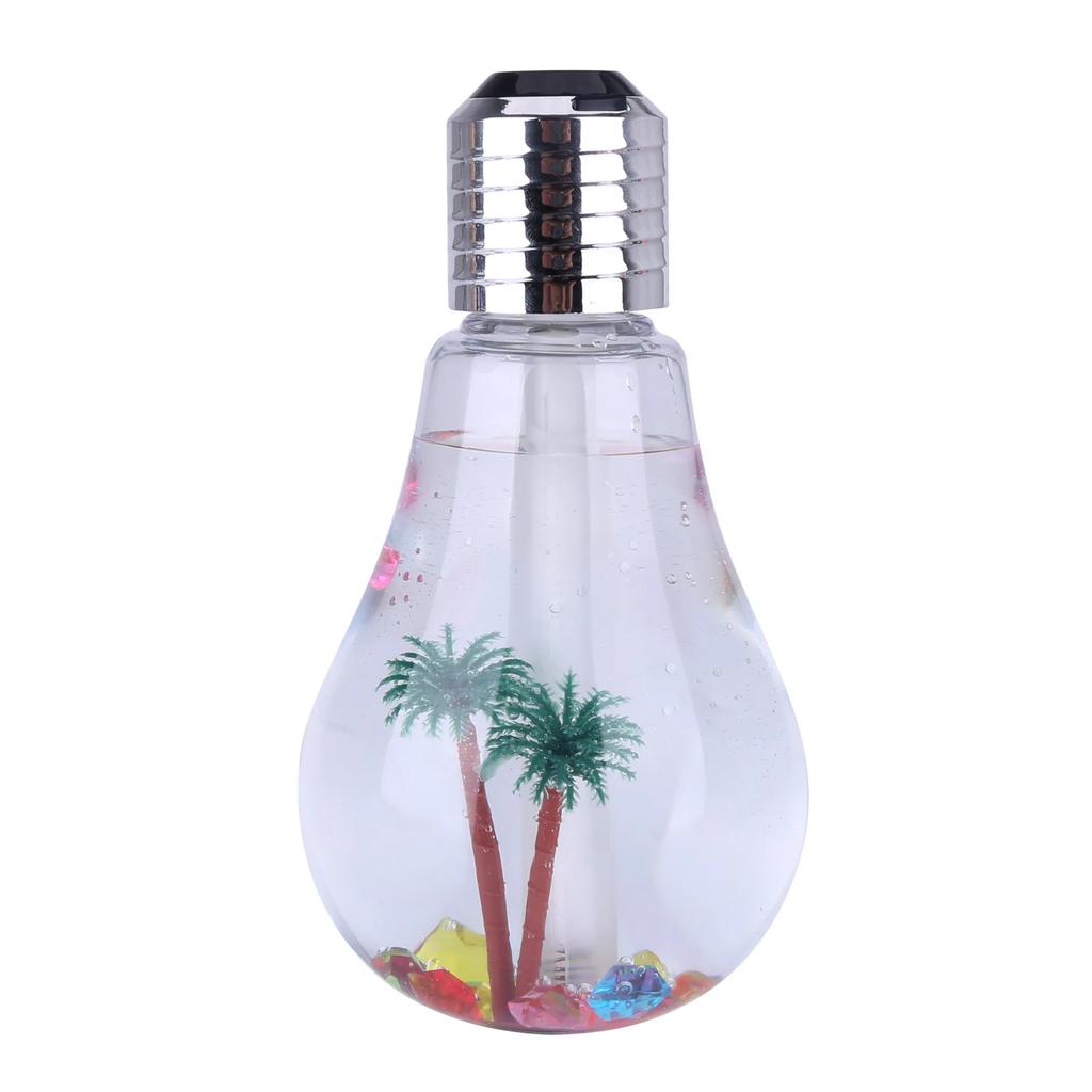 Creative Bulb Humidifier Mini Colorful Night Light Micro Landscape Desktop Decoration USB Electric Diffuser for Bedroom Home