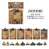30 pz/confezione Adesivi Orologio Meccanico Vintage Decorativi Fai da Te Materiali Scrapbooking Arte Collage Cancelleria Adesivi Estetici