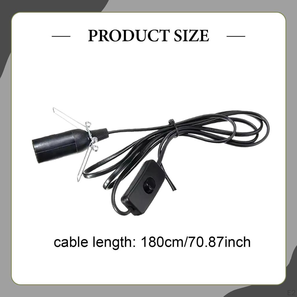 Lamp Holder 1.8M Wire DIY Making Lighting Accessories E14 Base Light for Desktop Bar