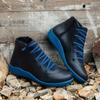 Soft Sole Women's Solid Color Comfort Boots, Round Toe Side Zipper Pull On Daily Footwear