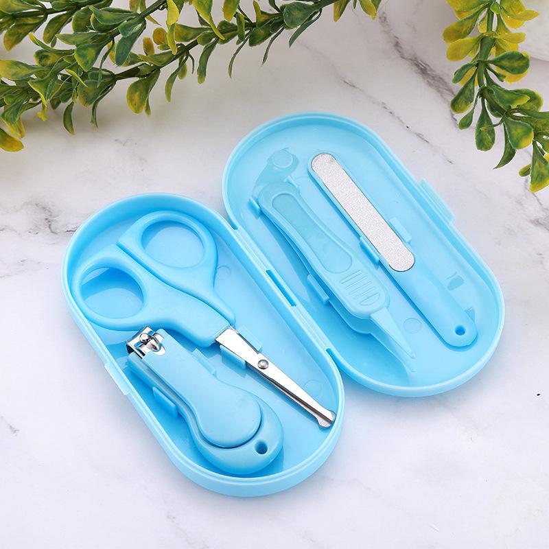 Portable Newborn Baby Nail Clipper Set - Anti-Pinch Design with Baby Nail Scissors for Children s Care