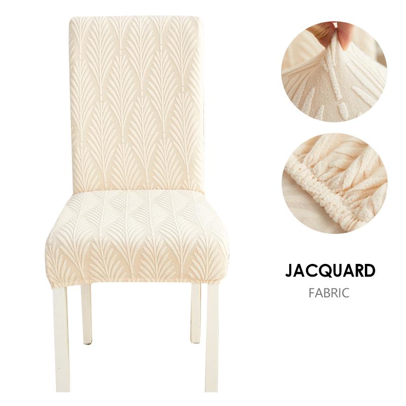 Dining Chair Cover Jacquard Parsons Chair Furniture Protector Stretch Chair Covers For Dining Room, Restaurant, Kitchen, Party