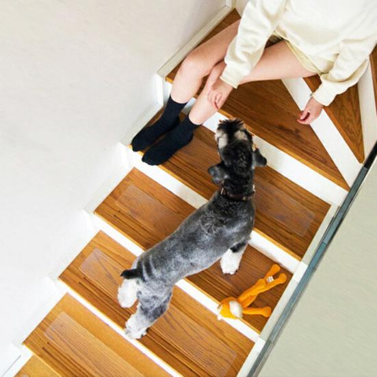1 Set Stair Sticker Oilproof Waterproof Anti-slip Floor Sticker Luminous Wear-Resistant Protection