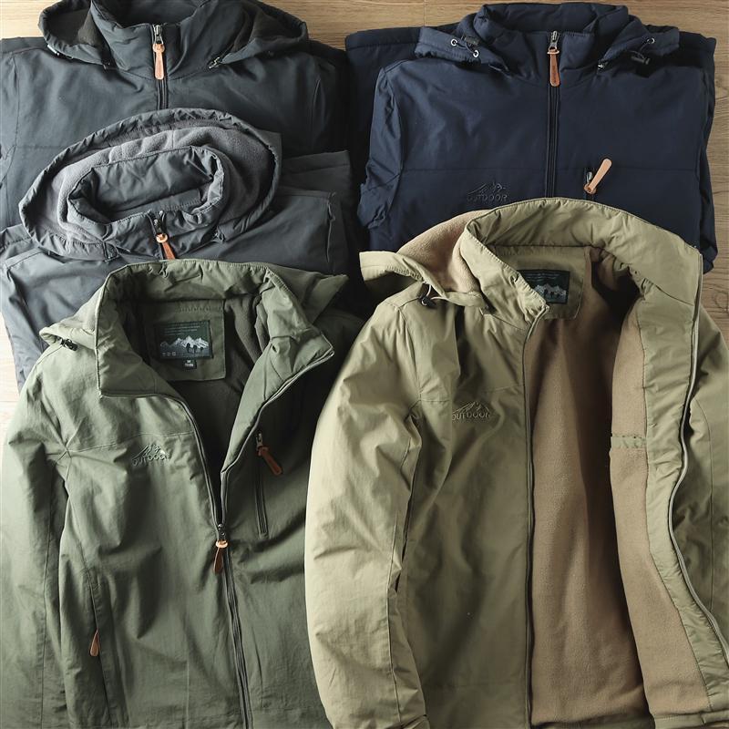 Fleece-Lined Waterproof Windproof Mountaineering Jacket
