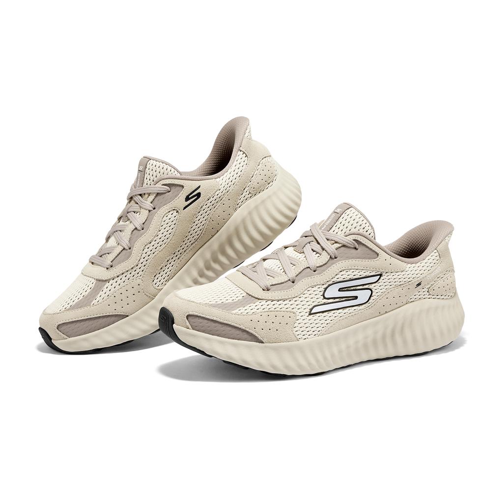 Skechers Go Run Now Comfortable Versatile Durable Breathable Low-Top Running Shoes Men Sneaker Beige 220394-TPE