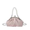 Fashion highend texture temperament gentle fashion pearl handbag spring new foreign style oneshoulder crossbody bag