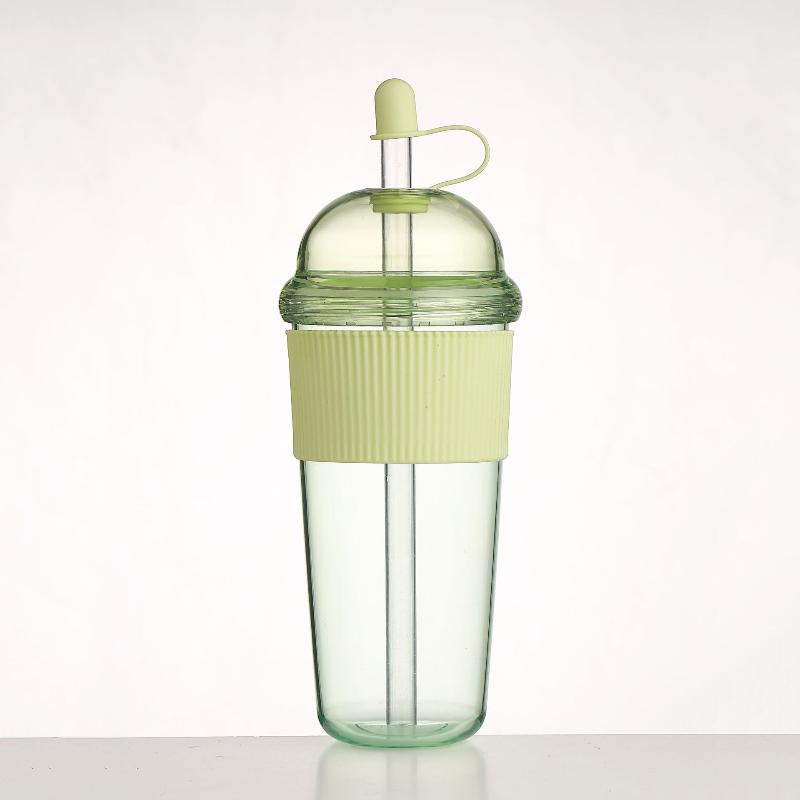 630ML Large Capacity Household Juice Cup Straw Milk Cup Coffee Milk Tea Cup Ins Feng Shui Cup Office Worker Juice Cup