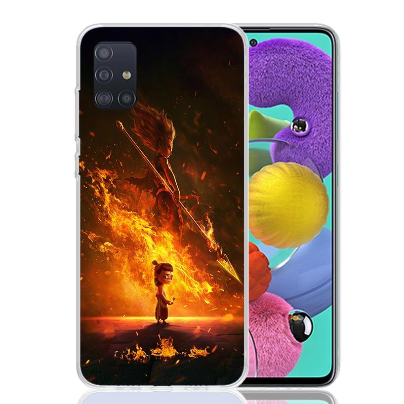 Nesha Nezha Cartoon Phone Case For Samsung Galaxy A52 A32 A22 A12 A02S A50S A30S A51 A31 AA71 Note 20 Ultra 10 S10 Plus Galaxy A