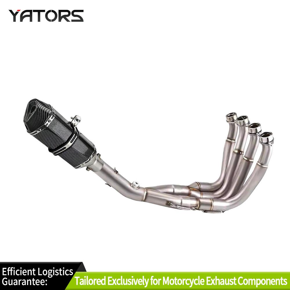 Exhaust Systems For Yamaha R6 2006-2020 Full System Exhaust Header Mid Link Pipe Muffler Tips Exhausts Pipes