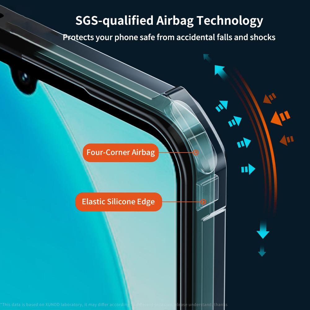 XUNDD For Vivo Y29s 5G/Y04 4G Case Dropproof TPU+Acrylic Clear Back Phone Cover