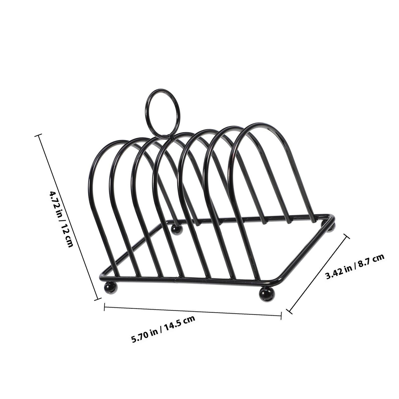 

Toast Holder Rack Stainless Steel Versatile Multifunctional Bread Stand Kitchen Toast Holder Bread Rack Cooling Grid чёрный