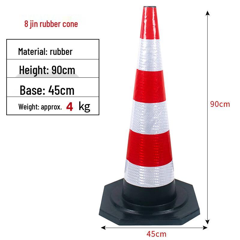 DAXTE 90 см Прочный резиновый дорожный конус
