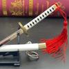 ONE Wado Ichimonji Samurai Sword Toy Model, 22cm (8.66inch) Zinc Alloy, Non-Sharp Blade, Includes Spring Release Scabbard PIECE
