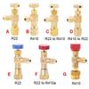 R410a R22 Herramienta de Refrigeración Aire Acondicionado Válvula de Seguridad Adaptador Conexión 1/4" 5/16" Pulgada Macho/Hembra Válvula de Manguera de Carga