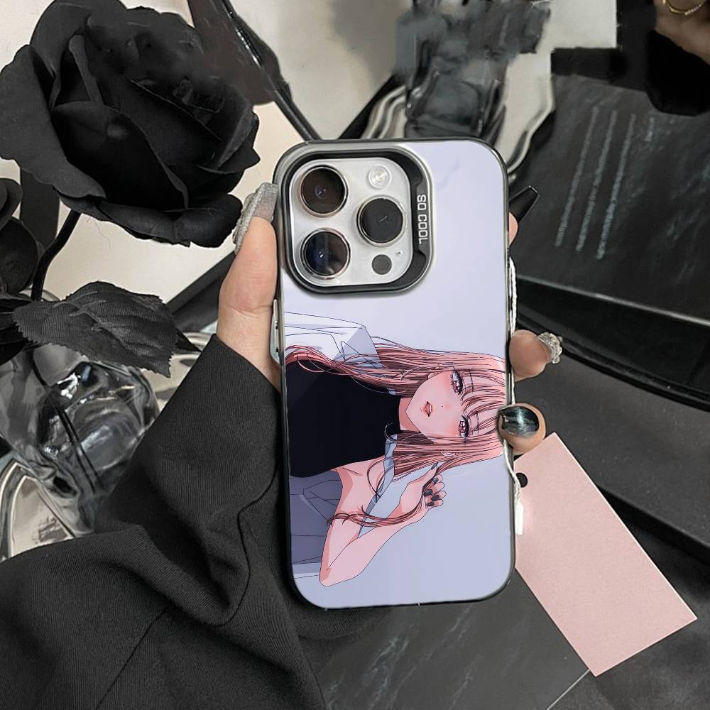 J-Darling Marin Kitagawa Colorful Silver Phone Case For IPhone 16 17 15 14 12 13 Pro Max Black Color Shockproof Cover
