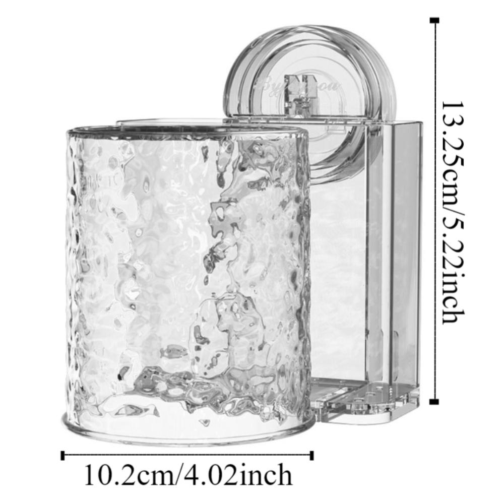Quick-Drain Toothpaste Storage Rack Wall Mounted Toothbrush Dispenser with Cup  Home Use