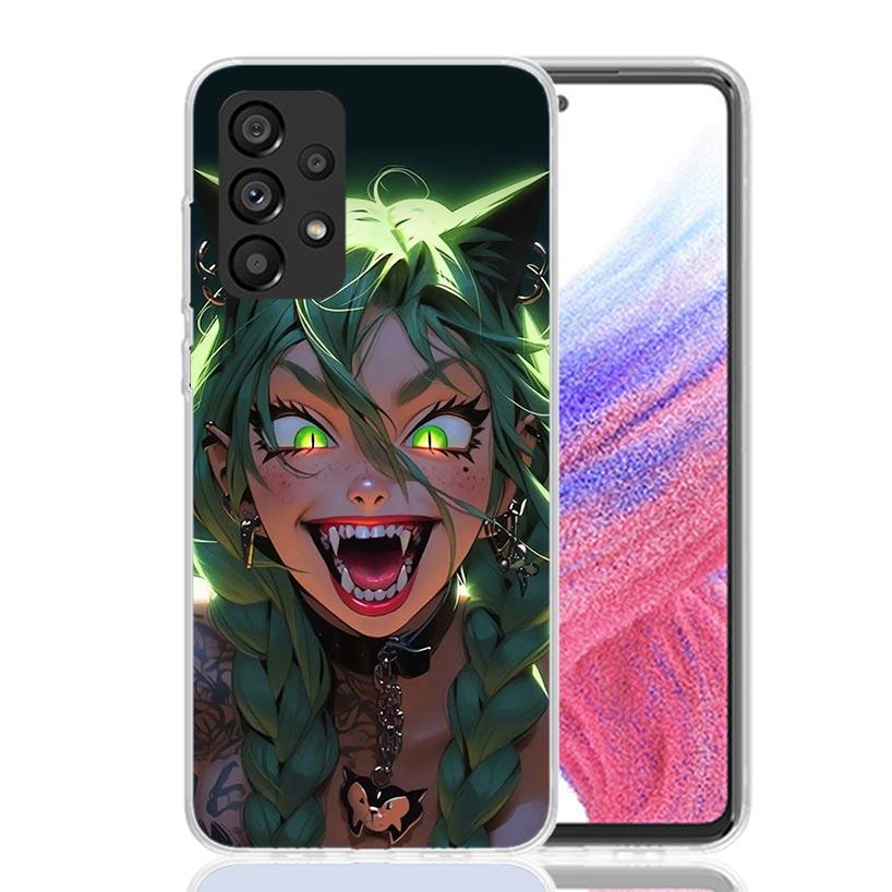 Crazy Gothic Japan Anime Girls Phone Case for Samsung Galaxy A17 A16 A15 A14 A13 A57 A56 A55 A54 A53 A37 A36 A35 A34 A33 A26 A25