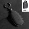 3 Buttons Suede Shell Fob For Hyundai I30 Ix35 Kona Encino Solaris Azera Grandeur Ig Accent Santa Fe Palisade Car Key Case Cover