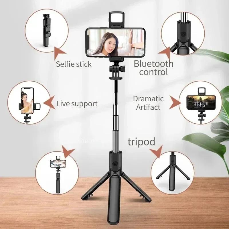 Selfie Stick Extendable Tripod Phone Tripod with,Group Selfies Live Streaming Video Recording Compatible with All Cellphones