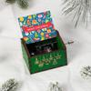 Wooden Hand-Cranked Christmas Music Box Ornament
