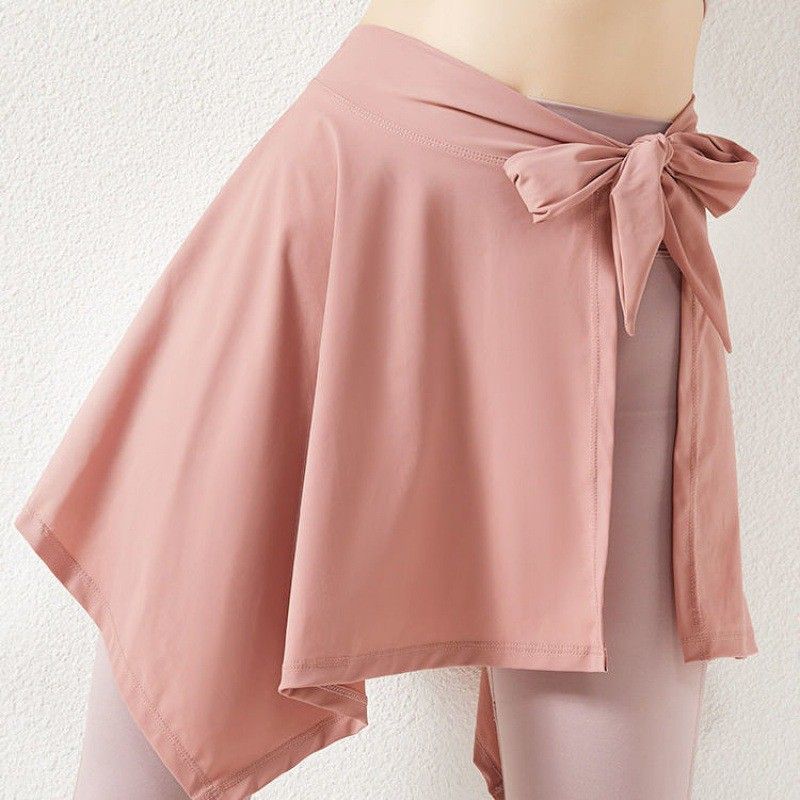 

Sports Yoga Anti-Embarrassment Thigh-Length Skirt Fitness Dance Shawl Running Series Waist Fashion Tape Outer Skirt for Women Pink Fashion Tape Hib Towel]