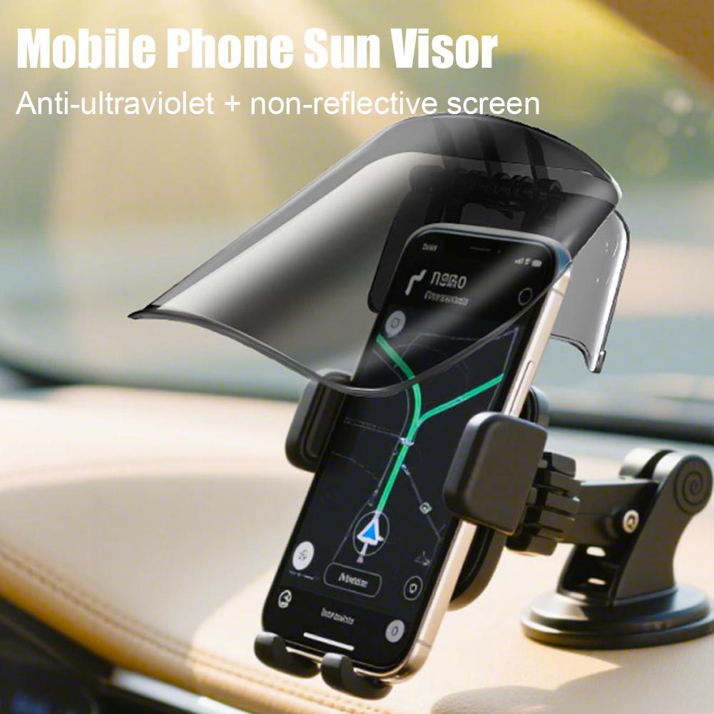 Premium Sun Hat Style Phone Mount Sun Shade Rainproof Sun Visor Extended Universal Riding Gear Fit Creative Adjustable Outd P0K1