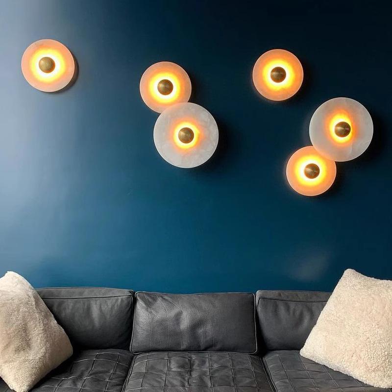 Modern Marble Wall Lamp for Living Room, Bedroom, & Hallway