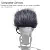 EY M24 Furry Outdoor Microphone Windscreen Artificial Fur Muff Wind Cover 9cm*5cm (L * D) for Rode Stereo VideoMic Pro