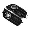 Pair Front Bumper Fog Light Grilles Black 8X0807681A Replacement for A1 Cool Hatchback 2?Door 2014