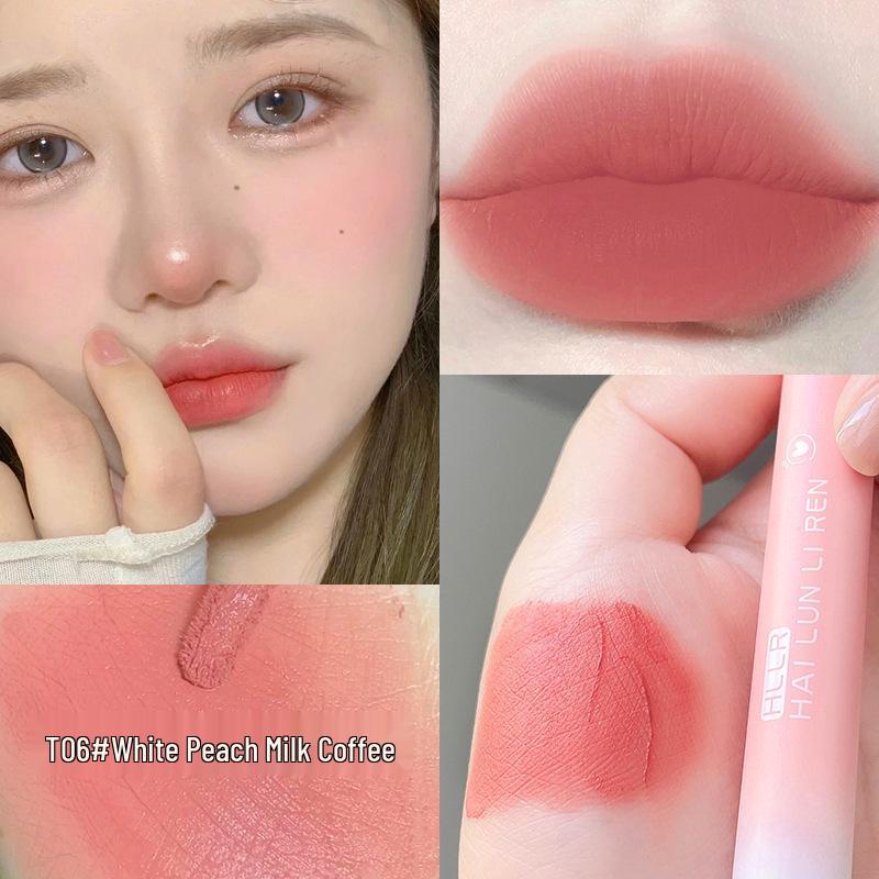 Helen Lady Pink Velvet Matte Moisturizing Lip Glaze - Non-Stick Cup Lipstick for Students.