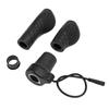 Electric Bike Left Side Half Handle Rubber ABS Metal 76X Half Twist Throttle Grip Fit for Bafang