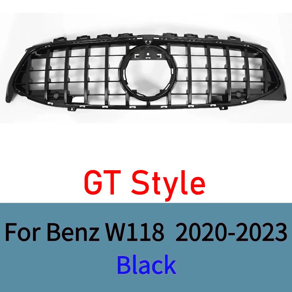 For Mercedes CLA W118 2020-2025 Front Grille ABS AMG Style Sport Mesh Radiator Grill Cover Bumper Trim Accessories