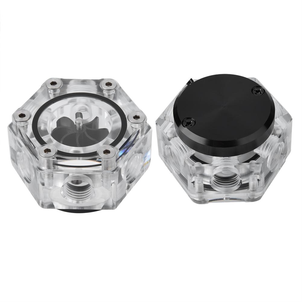 

6-ходовой акриловый индикатор расходомера G14 с резьбой для ПК с жидкостным водяным охлаждением