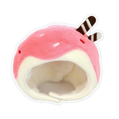 Eis-Plüsch Kigurumi Mütze für 10cm Plüschtier, Rosa, [Gebraucht]