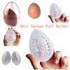 Women Professional Transparent Makeup Tool Storage Box Puff Holder Egg Puff Case Sponge Egg Box