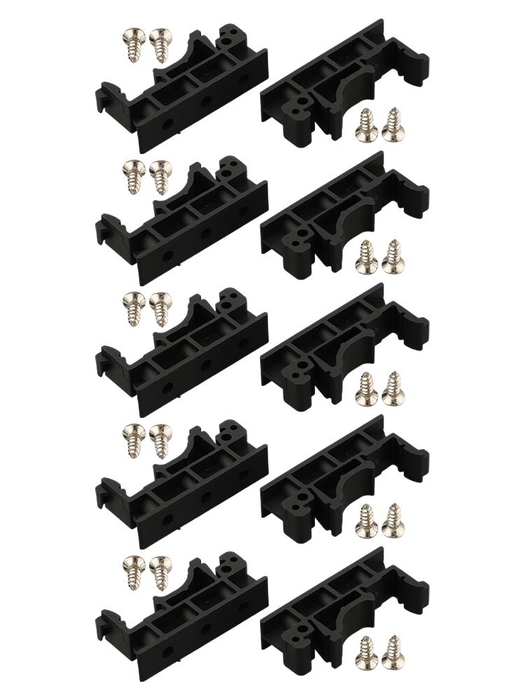 5 Sets PCB DIN Adapter for C45 Rail Sturdy Bracket Clips for Secure Mounting of Circuit Boards for Electronics Projects