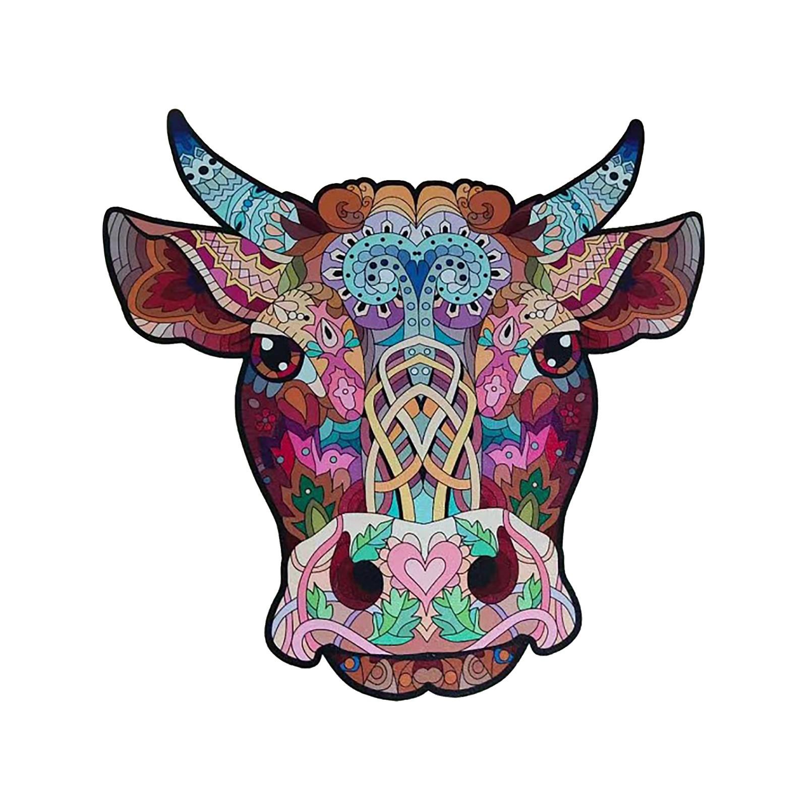 

Головоломка «Быки» деревянная головоломка уникальная форма детали животное подарок для взрослых и детей