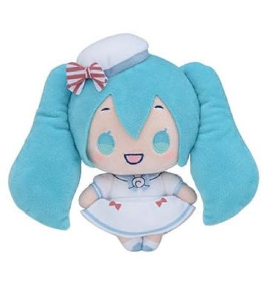 Hatsune Miku x Cinnamoroll Plush Toy - Marine Style - Hatsune Miku (White Sailor) Plush Toy Official