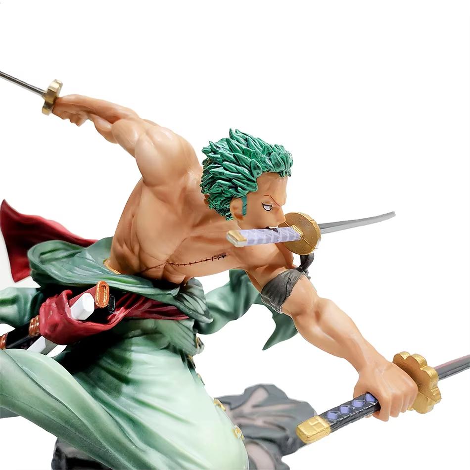 One Piece 10cm Anime Figure GK Roronoa Zoro Three-blade Sa-maximum Manga Anime Statue Action Figure Collection Model Kid Toy