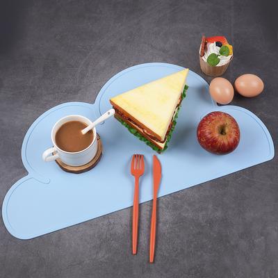 Silicone Pet Food Mat Cloud Shape Dog Cat Bowl Mat Anti-Slip Waterproof Pet Feeding Mat Placemat