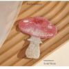 Exquisite Plant Colored Mushroom Embroidery Iron On Pudding Countryside Style Girls' Shoulder Bag Diy Decoration Badge