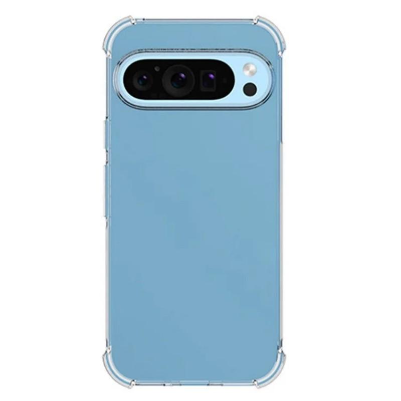 

For Google Pixel 9 Back Cover WANLONFENG TM Series 2.0mm Clear TPU Phone Case (Big Lens Hole) Transparent