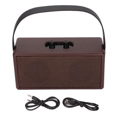 Bluetooth reproduktor Prenosný Retro Bezdrôtový Bluetooth reproduktor pre Dom Cestovanie Vonkajší Hnedý