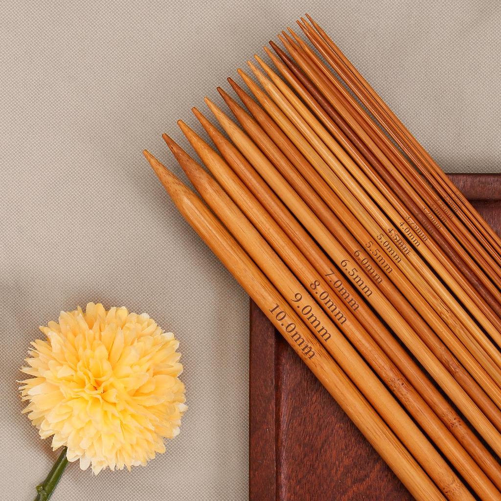 Zestaw bambusowych drutów do robienia na drutach: Pełny zestaw do szalików, swetrów i nie tylko