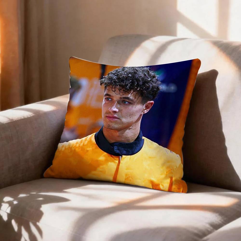 racing regulations LLando Norris Rectangle Pillow Case Pattern Printed Pillowcase For Living Room Sofa Cushion Cover