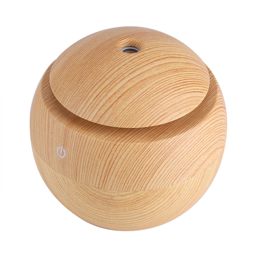 USB Essensiell LED Touch Aroma Ultrasonisk Luftfukter Oljediffuser Luftrenser Gul