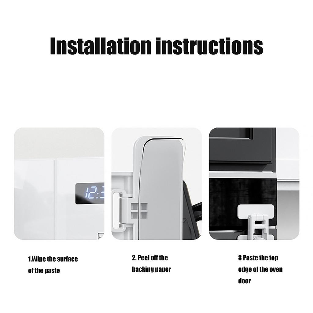 Heat Resistant Oven Door Lock for Child Safety Adjustable Kitchen Protections Baby Proof Oven Latches Simple Installs