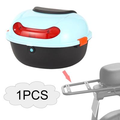 Motorcycle Cargo Box Scooter Rear Trunk Waterproof Secure Travel Case Motorbike Storage Unit